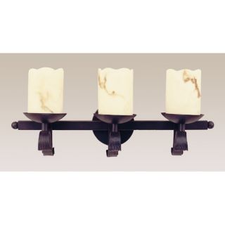 Olde World Heavy Iron Wall Sconce in Black