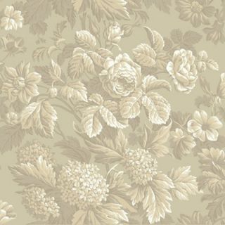 York Wallcoverings French Dressing Antique Floral Wallpaper