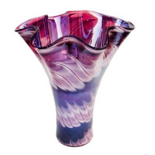 White Walls Hand Blown Glass Vase in Purple