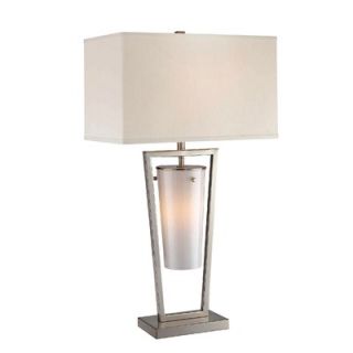 Lite Source Effie Table Lamp with Night Light in Polished Steel   LS