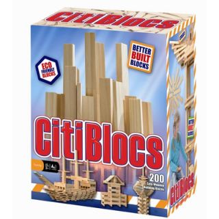 Citiblocs 200 Piece Building Block Set in Natural Colors