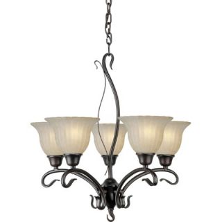 Forte Lighting 5 Light Chandelier with Mica Shade   2200 05 32