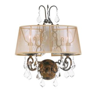 World Imports Lighting Belle Marie Wall Sconce in Antique Gold