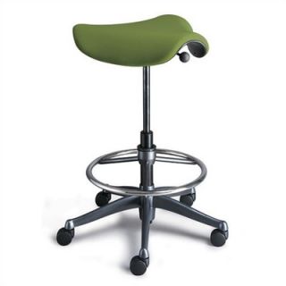 Humanscale Height Adjustable Saddle Seat with Casters