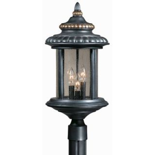 Triarch Lighting Pub 3 Light Outdoor Post Lantern   75396 16