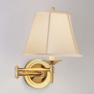 Ant Bee Upright Swing Arm Wall Lamp in Antique Natural Brass