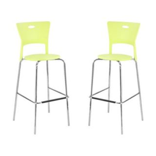 LumiSource Mimi Barstool in Green (Set of 2)   BS CF MIMI GN2