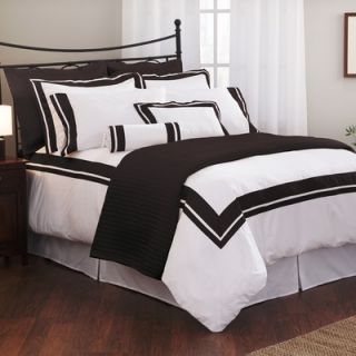 Wildon Home ® Inlay Duvet Cover Collection in White / Black   SQJCE