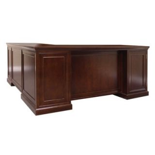 kathy ireland Home by Martin Furniture Fulton Double Pedestal L Shaped