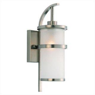 Sea Gull Lighting Eternity Outdoor Wall Lantern in Brushed Nickel with