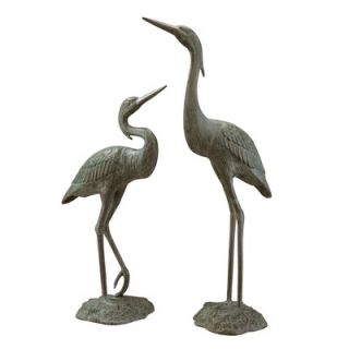 SPI Home Garden Heron Pair Statue