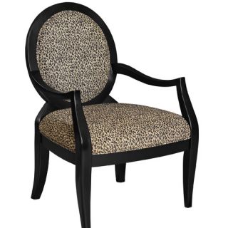 Classic Seating Leopard Fabric Arm Chair