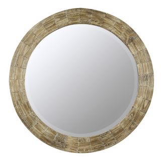 Uttermost Ribbed Arch Mirror in Crackled Black and Gold