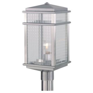 Feiss Monterey Coast One Light Outdoor Post Lantern in Brushed