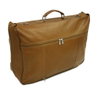 Piel Traveler Zip Around Garment Bag in Saddle   2778 SDL