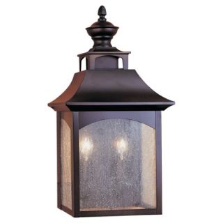 Feiss Homestead Two Light Outdoor Wall Lantern in Oil Rubbed Bronze