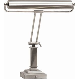House of Troy Desk Lamp in Satin Nickel with Polished Chrome Column