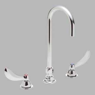 Below Double Handle Widespread Kitchen Faucet with Lever Handles