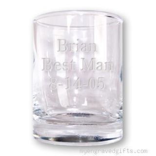 Personalized Shot Glass Engraved Groomsmen Gift for Him