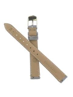 Michele 12mm Gray Grosgrain Leather Watch Band