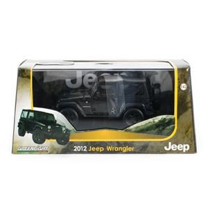 Greenlight Collectibles 2012 Jeep Wrangler Black 1 43 Scale w Case
