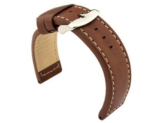 18mm 20mm 22mm 24mm Havana Genuine Leather Watch Strap Band MV