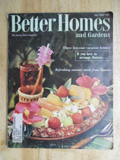  BETTER HOMES and GARDENS Magazine Ikebana Hawaiian Meals Preschoolers