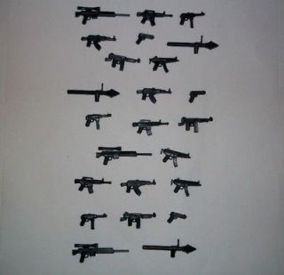  Custom Weapons Black Lego minifig Compatible Military guns