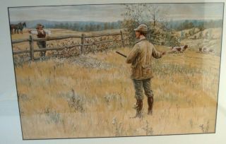 1903 A.B. Frost Ordered Off Litho Hunting Print Charles Scribners