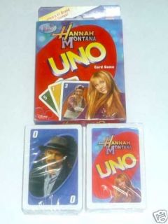 Uno Playing Cards Game Hannah Montana Miley SEALED New