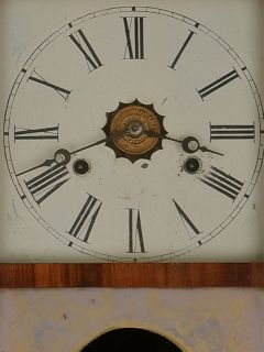 American Clocks  jerome Co New Haven Conn  2 Gewichte  wanduhr