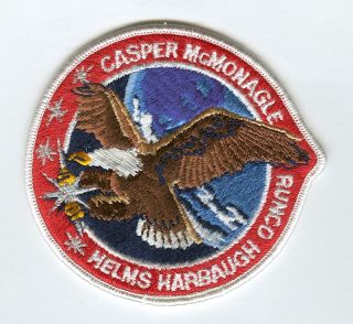 Space Shuttle Casper Helms Runco Harbaugh Eagle Patch