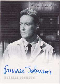  ZONE SERIES 3 A45 A 45 RUSSELL JOHNSON GILLIGANS ISLAND AUTOGRAPH
