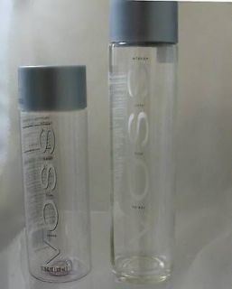 TRENDY VOSS WATER BOTTLES (1) PLASTIC 16.9oz 500ml + (1) GLASS 12.7OZ