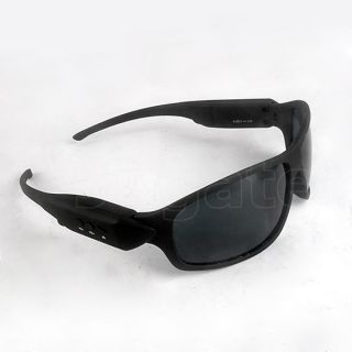  Black Mono Bluetooth Headset Sunglasses Support FM Radio BH3029