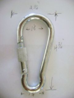 PC Lot of Large Steel Alloy Carabiner Hook 