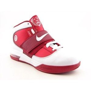 Nike Zoom Soldier IV Lebron James Air Max Red White Basketball Shoes 8