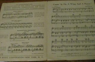 Vintage Comin in on A Wing and A Prayer Sheet Music G2
