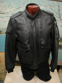 Hein Gericke Leather Jacket 38 Mens s M Black Vtg Motorcycle Cafe
