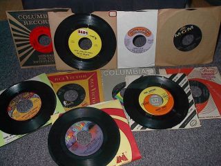 Lot of Ten 45 RPM Records 7  Cuff Links Wilbert Harrison