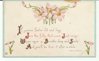 Flowers Poem Helen E Jeffers Osceola Mills PA