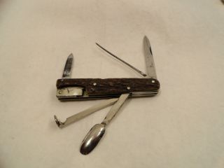 rare henckels stag pipe smokers knife antique old pocket knife vintage