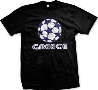 Greece Greek Soccer Ball Futbol Flag National Ethnic Pride Mens T