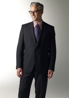 hart schaffner marx men s black solid smart suit american modern fit