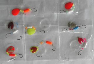   FLOATING CRAWLER HARNESS RIGS SPINNERS FISHING LURES 3 FOOT SNELL