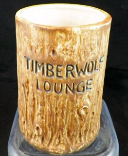 Harveys Inn Lake Tahoe Timberwolf Lounge Uncarved Tiki Mug Vintage