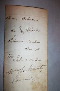 1829 Indenture Deed Greenup Co KY Pioneer John Hockaday Eastham