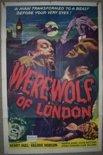 Werewolf of London Reissue One Sheet Poster Henry Hull