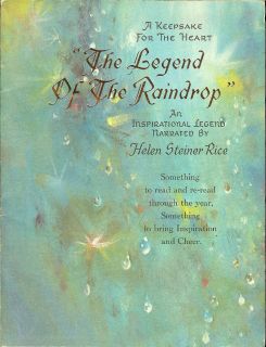  Raindrop Narrated Helen Steiner Rice Greeting Card Style Book