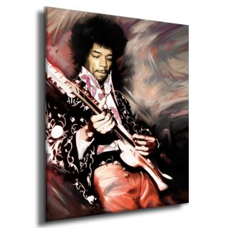 Jimi Hendrix Concert Guitar CD Painting Canvas Art Giclee Print A